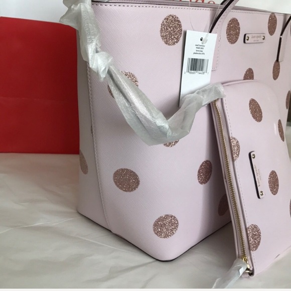 💦🏝Kate Spade Tote 🏝shoulder bag & pouch/large - Picture 2 of 7